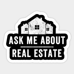 Ask me about real estate Sticker